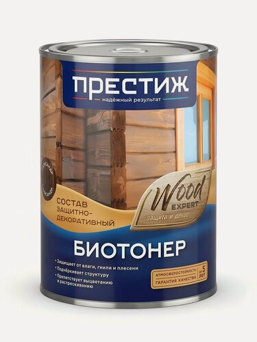 Изображение товара Пропитка Престиж, Биотонер, для дерева, красное дерево, 0.9 л