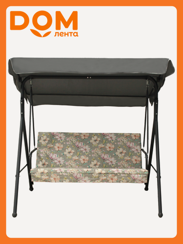 Изображение товара Качели садовые Габи 2-х местные до 160 кг с тентом и водоотталкивающей отделкой серый