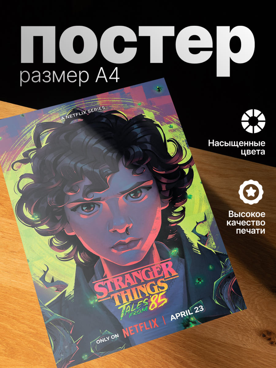 Постер ZEKEKS Очень странные дела, на стену, без рамы, 29x21 см, цифровая печать