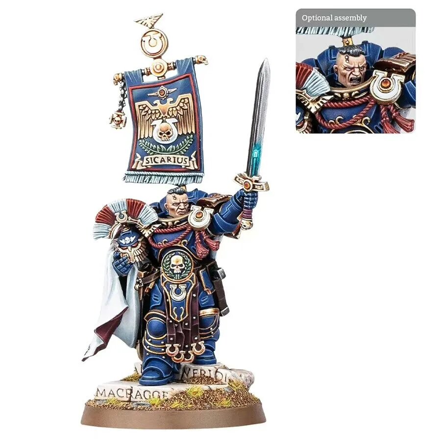Фигура Катон Сикарий Ультрамаринов (Смола, Литье) / Ultramarines Cato Sicarius (Resin, Cast)
