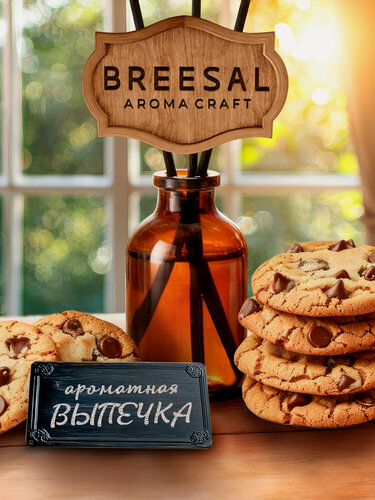 Изображение товара Диффузор для дома с палочками, Breesal Craft Ароматная выпечка, 28 мл