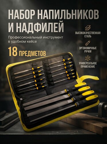 Изображение товара Набор напильников и надфилей в пенале