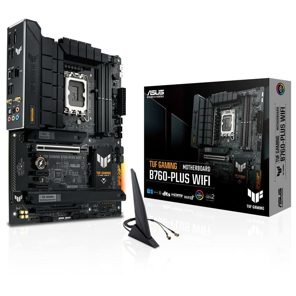 Материнская плата ASUS TUF Gaming B760-PLUS WiFi LGA1700, B760, 4xDDR5, M.2, PCI-E 5.0, ATX