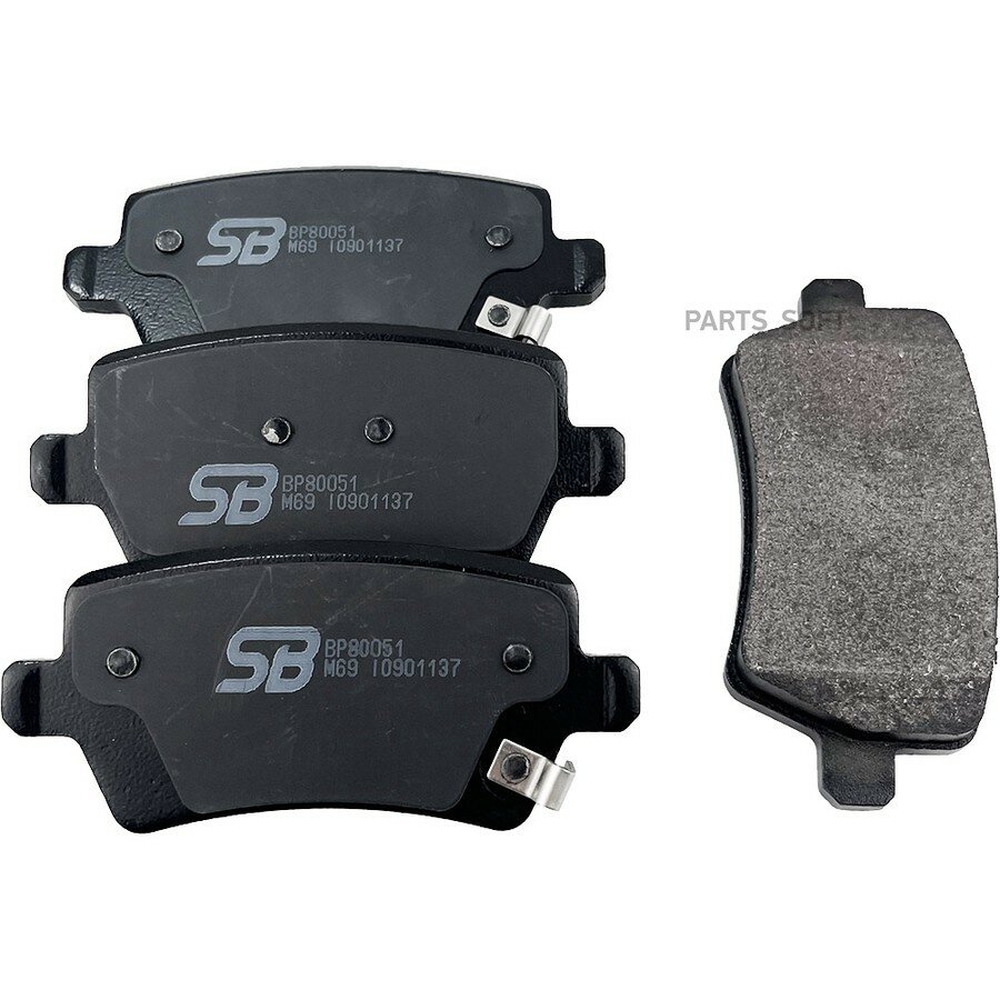 SB NAGAMOCHI BP80051 Колодки тормозные дисковые задние к-т JAC J7 JS4 MOSKVICH 3 ()