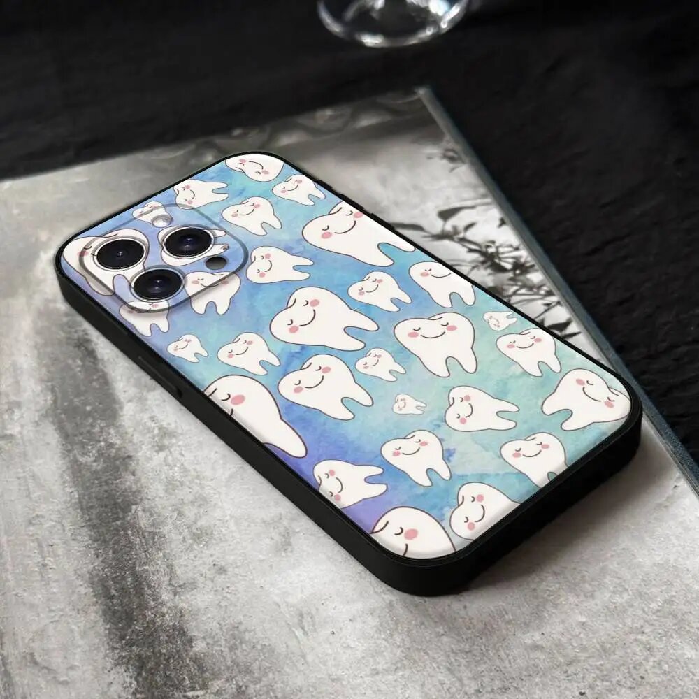 Чехол для телефона «Зуб» для iPhone 17 16 15 14 13 12 11 PRO MAX PLUS Mini, мягкий, z4, iPhone15