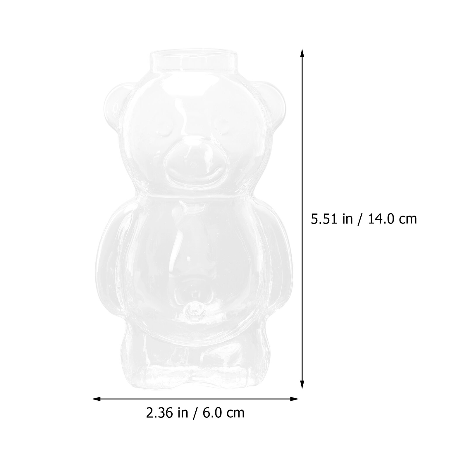 Коктейльный Стакан В Forme Медвежонка Прозрачный 14 00X9 00X8 00Cm