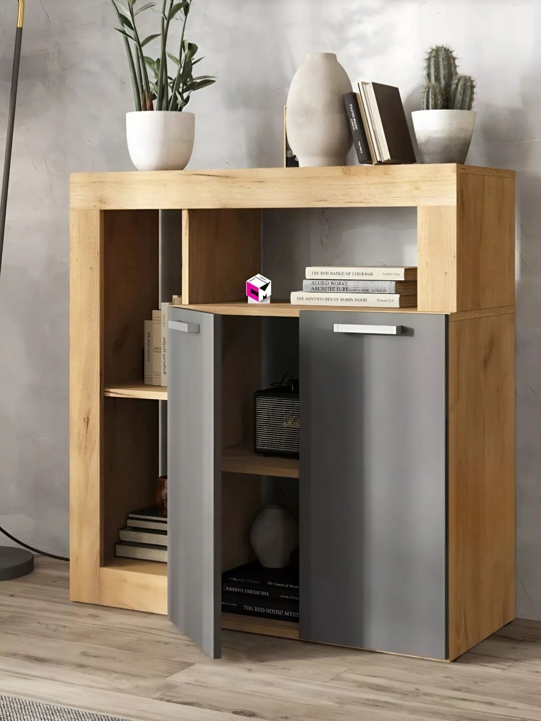 Полка универсальная РУМ, для дома, кухни, спальни и офиса, 91x88x32 см, в полной сборке