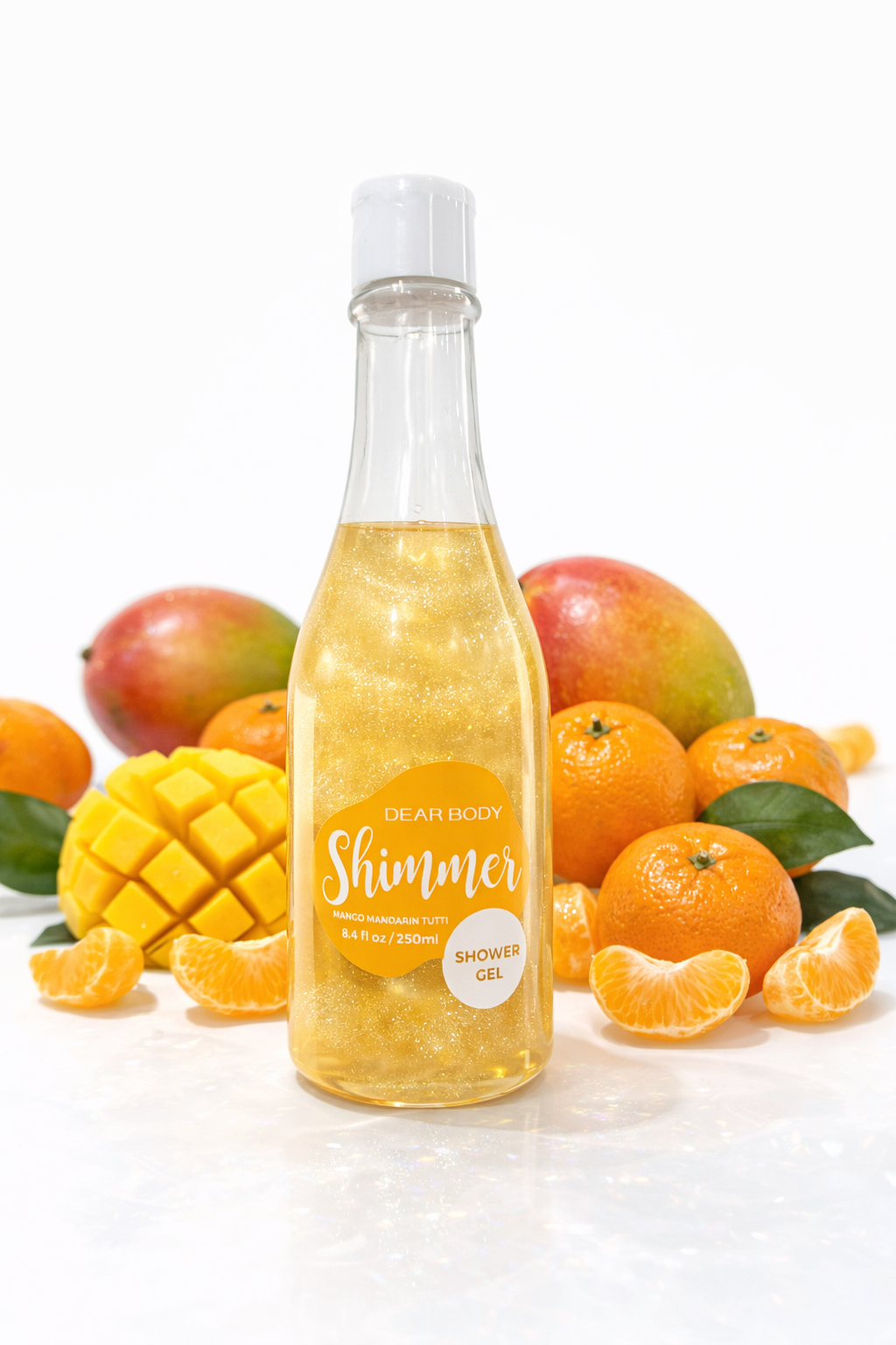 Гель-шампунь Dear Body Shimmer Mango, блеск, женский, для тела и волос, 250 мл
