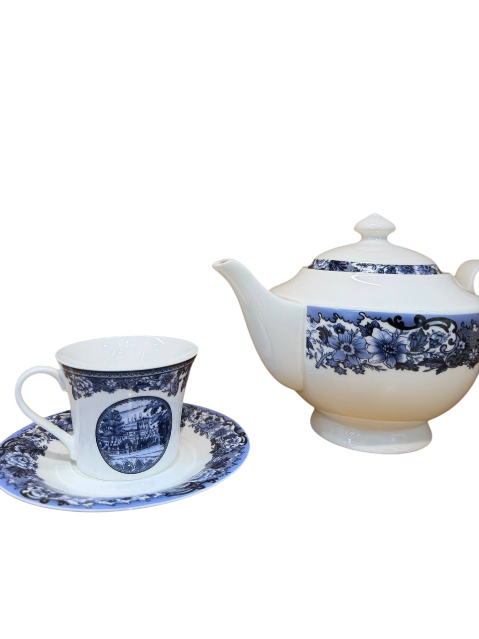 Столовый сервиз на 6 персон «Pearl Blue Odyssey», 34 предмета — фото 1