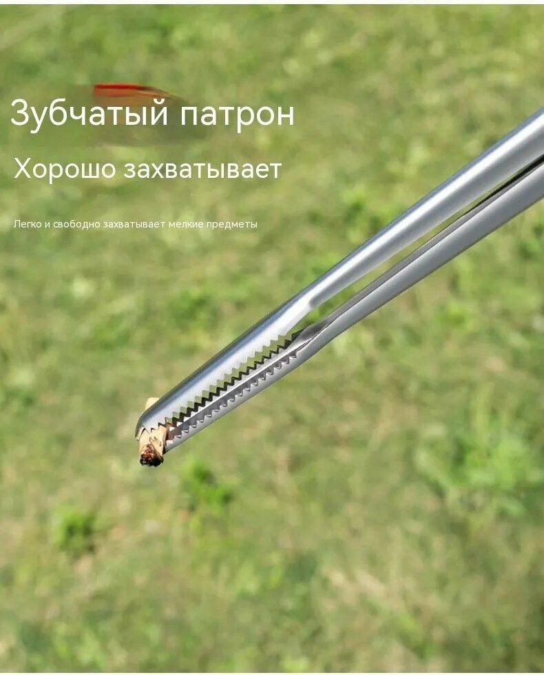 Щипцы для дров и угля Кованые клещи 41 см, для камина, бани, мангала, печи,