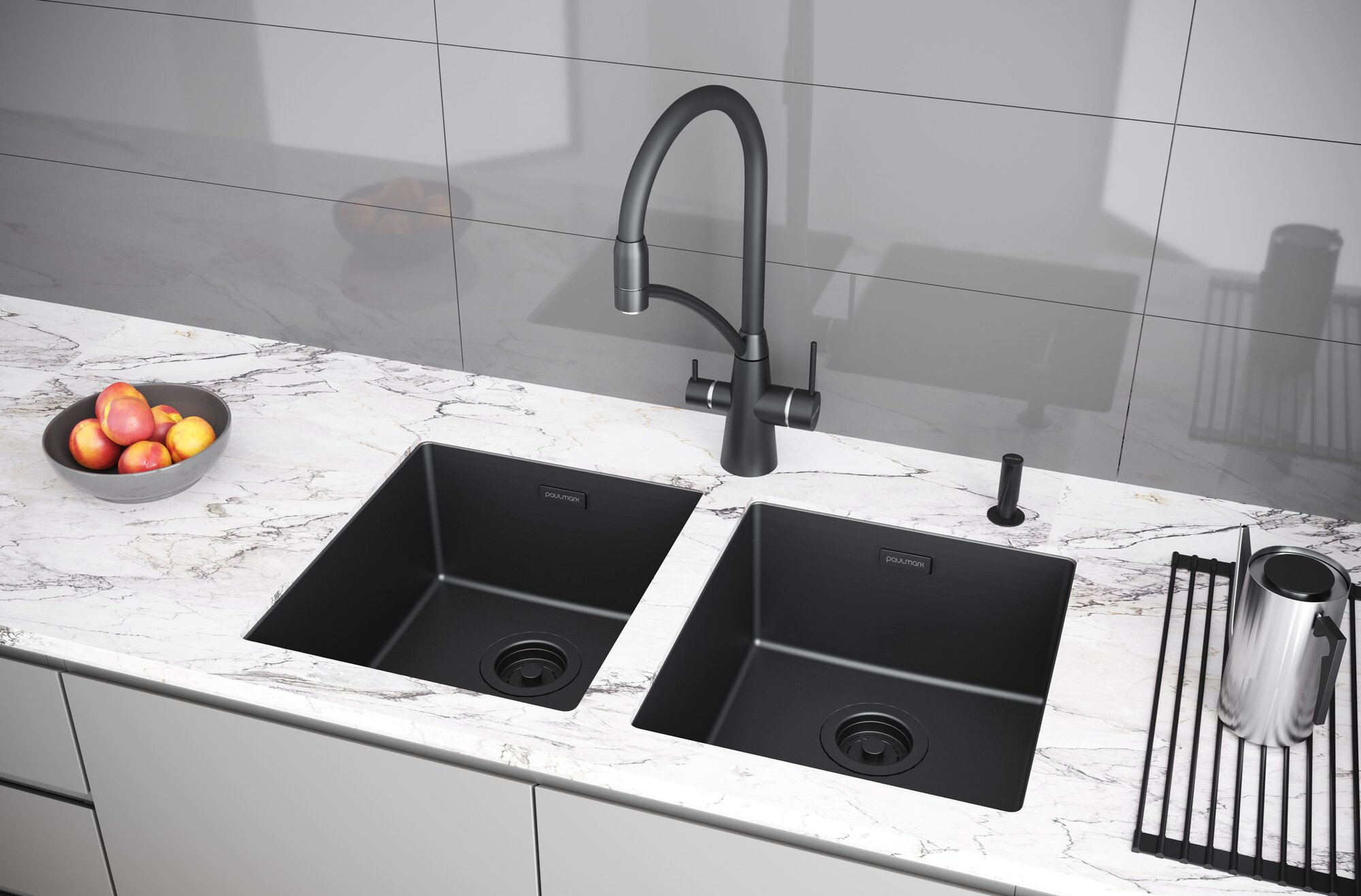 Смеситель Paulmark SIEGEN Si213111-AN антрацит с подключением к фильтру — фото 1