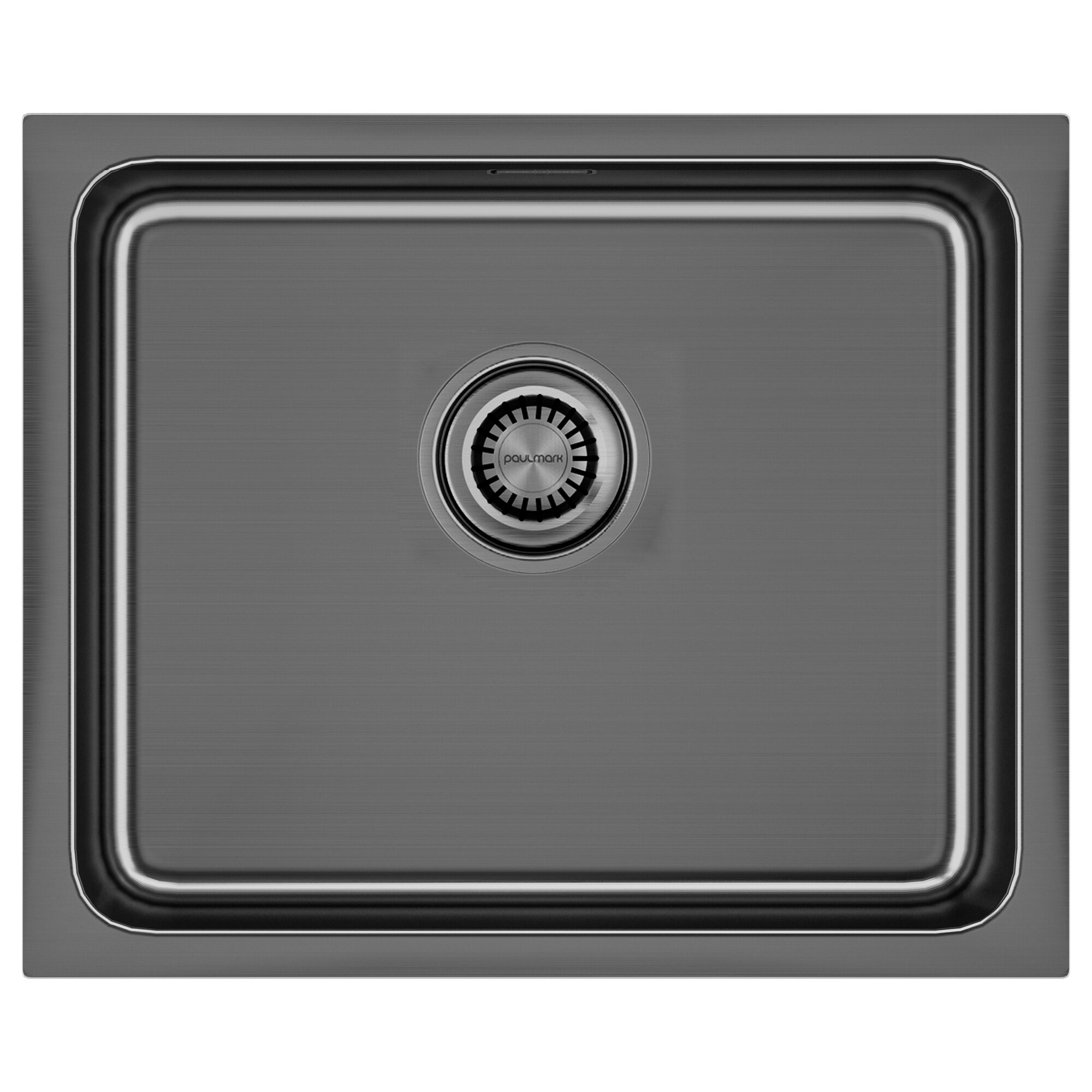 Кухонная мойка Paulmark VISTA 54 PM305444-GM вороненая сталь Нержавеющая сталь