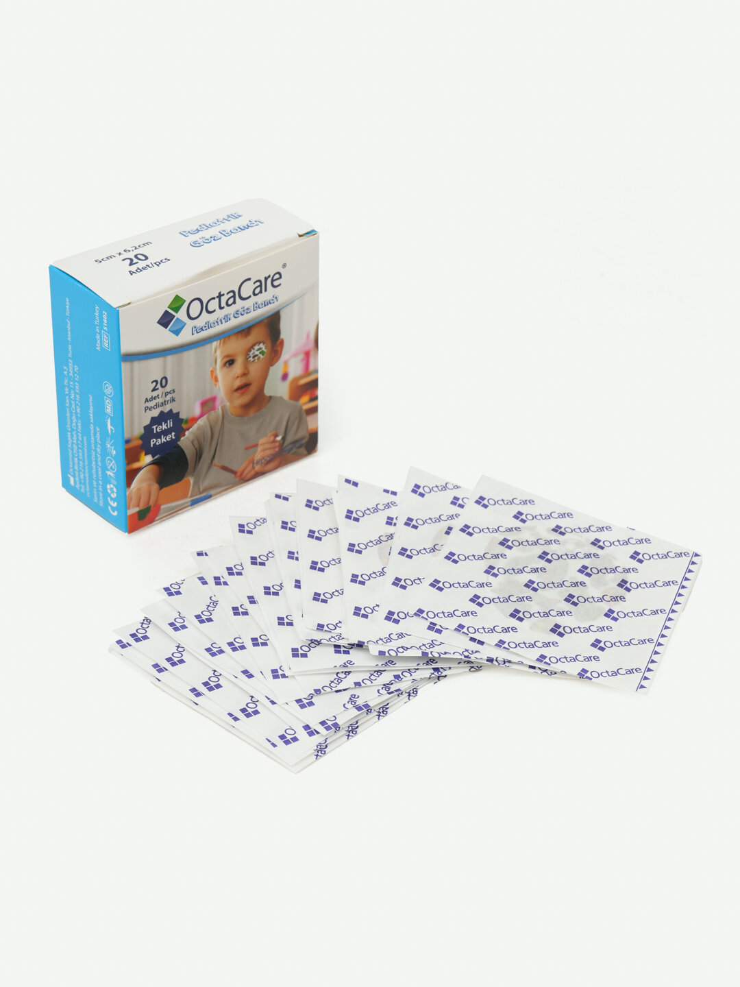 Окклюдер Пластыри для глаз и век , для мальчиков 20 штук — фото 1