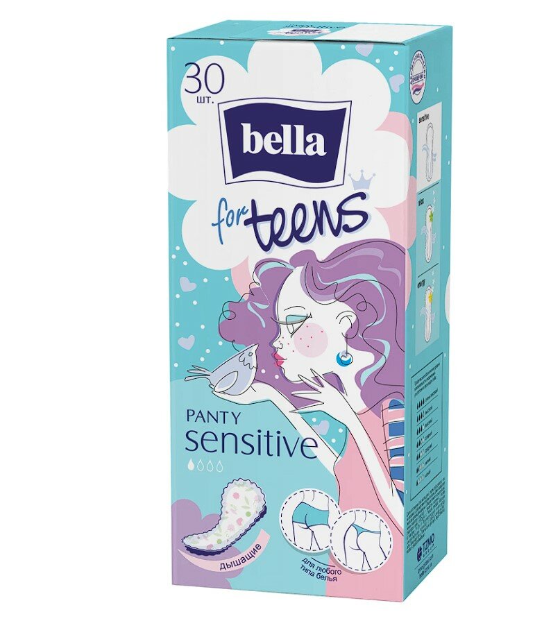 Прокладки ежедневные BELLA for teens Panty Sensative deo 20 шт.