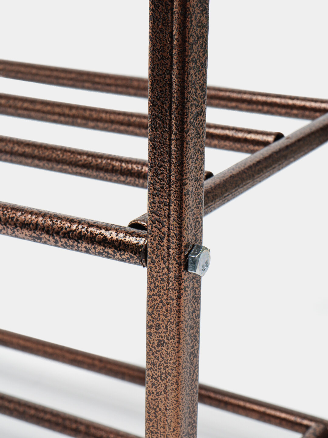 Многоуровневая обувная полка на 4 яруса — компактная и прочная система хранения обуви, экономит место. — фото 1