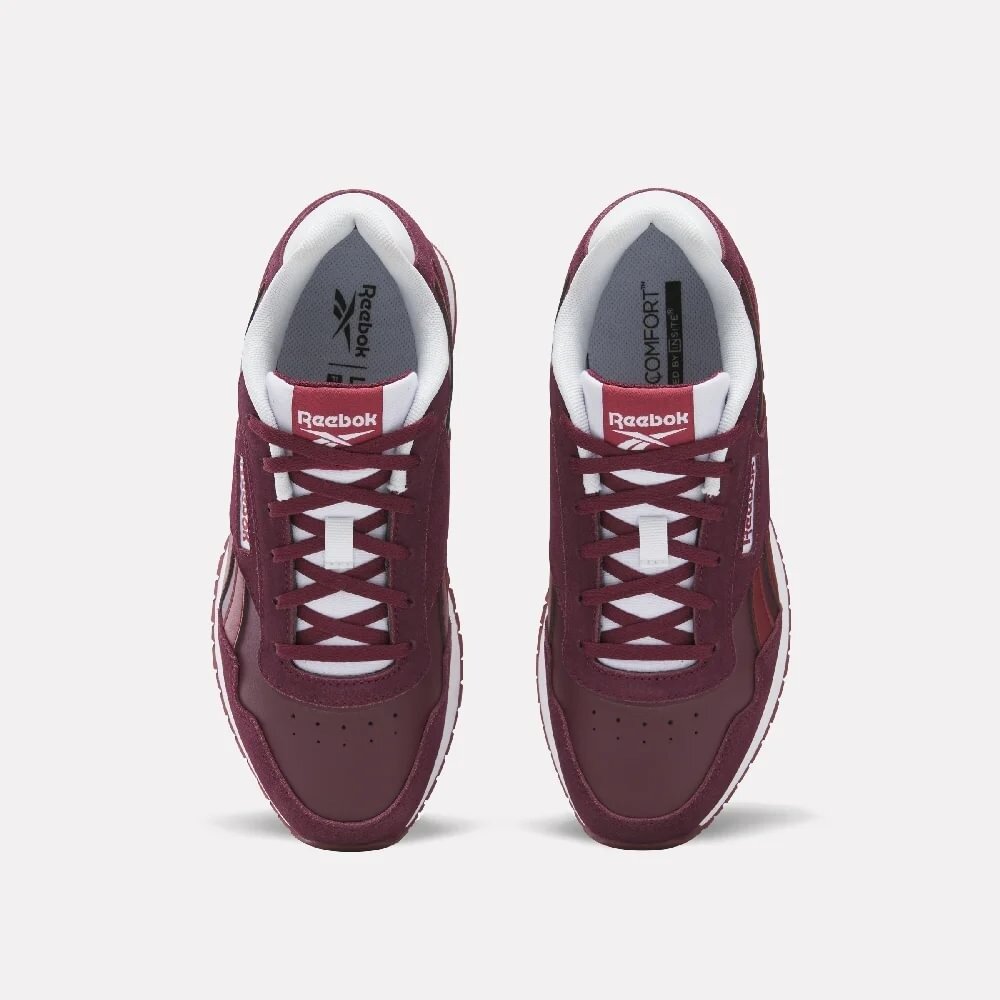 Кроссовки Reebok Glide, размер 9,5 US, бордовый/вишневый — фото 1