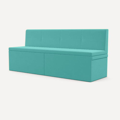 Изображение товара Диван-кровать Лего фокус- мебельная фабрика 186х58х83 см рогожка бирюзовая