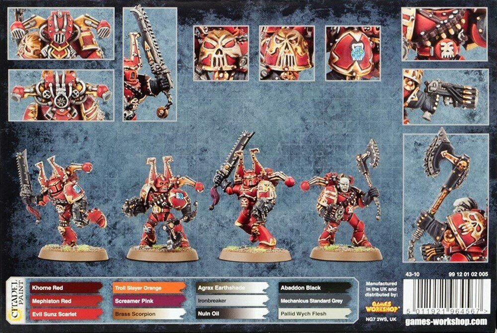 Набор миниатюр Khorne Berzerkers Warhammer 40000 — фото 1