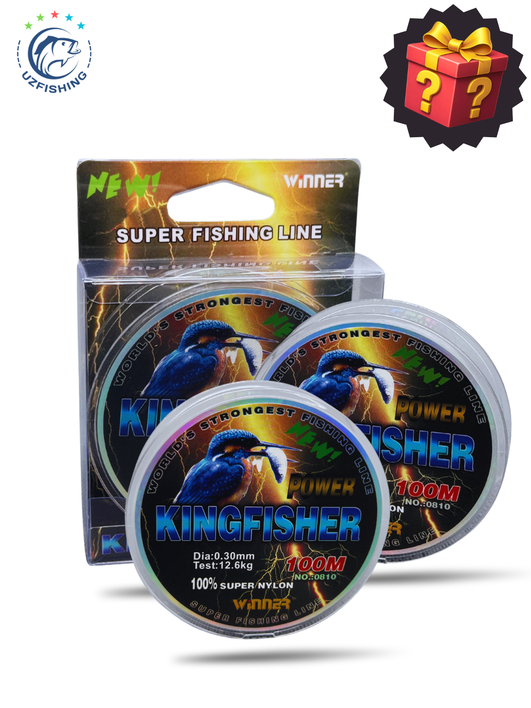 Леска рыболовная Winner Kingfisher Power Series, нейлоновая, экстрапрочная, 150 метров