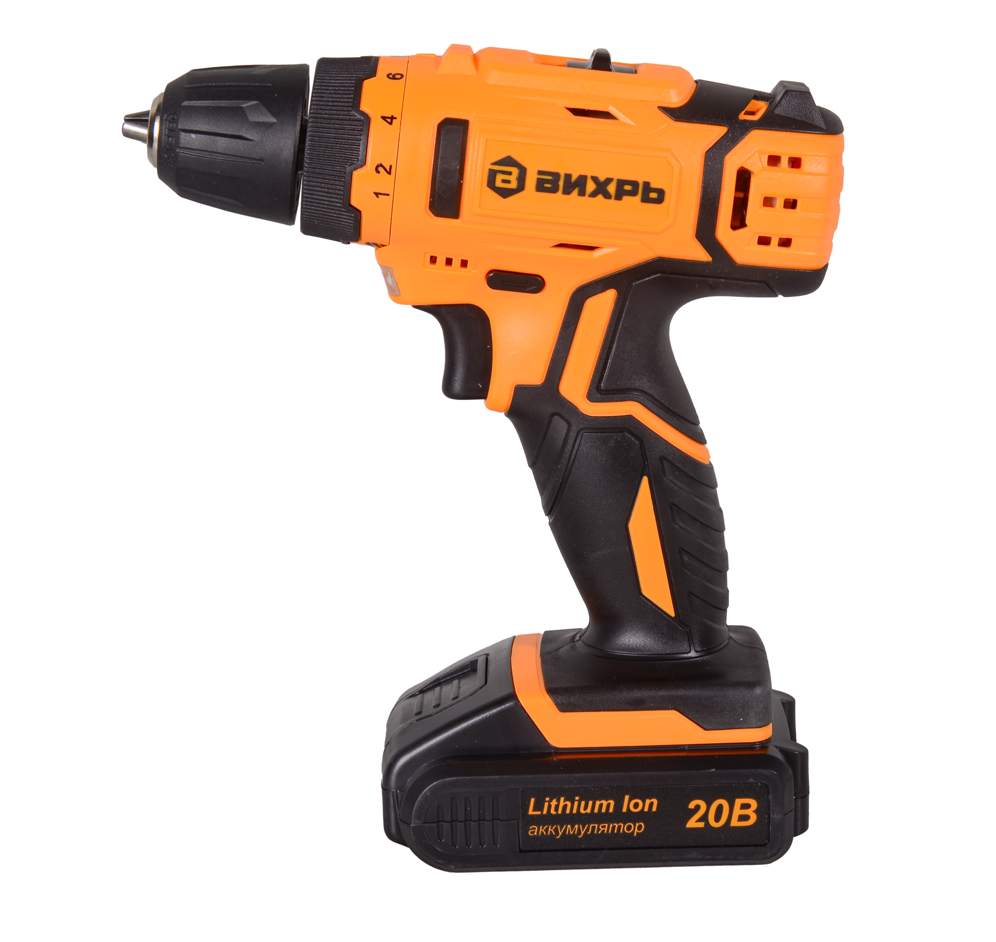 Дрель-шуруповерт аккумуляторная ДА-20Л-2К (2,0 А/ч) Вихрь 72/14/21 — фото 1