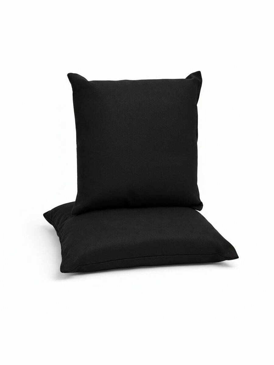 Подушки для растяжки (2 шт!), йоги и фитнеса AZEN 25х25х7 см черные