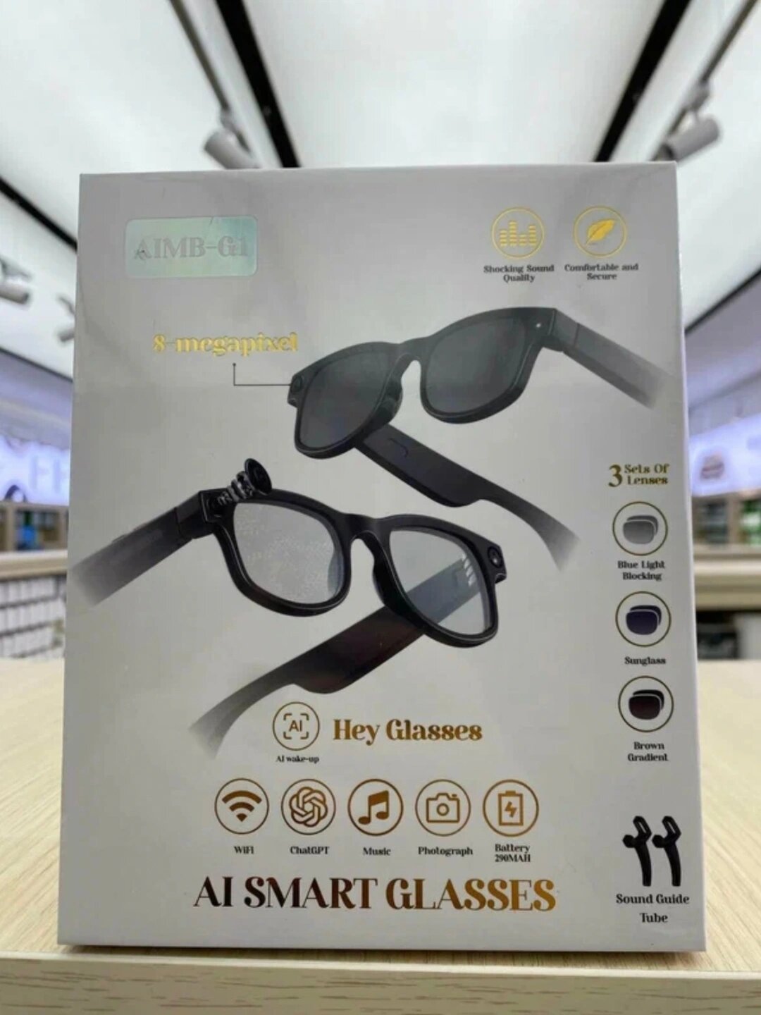 Умные очки SMART с функцией ИИ – оснащены Bluetooth-камерой и водонепроницаемым покрытием»