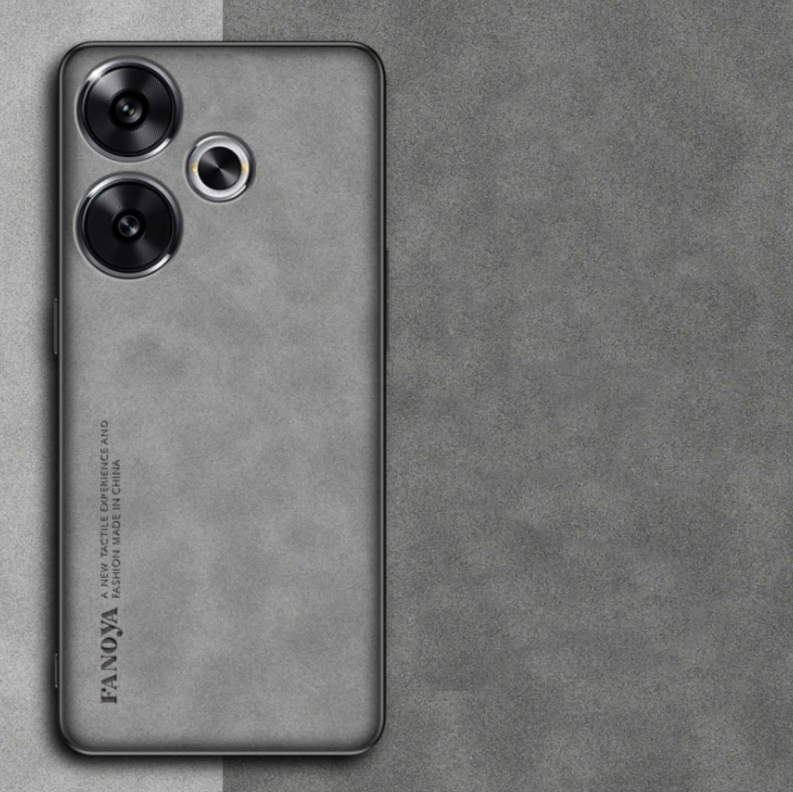 Чехол-накладка MyPads Elite Retrò для Xiaomi POCO F6 из прочного пластика и импортной кожи, ретро серый