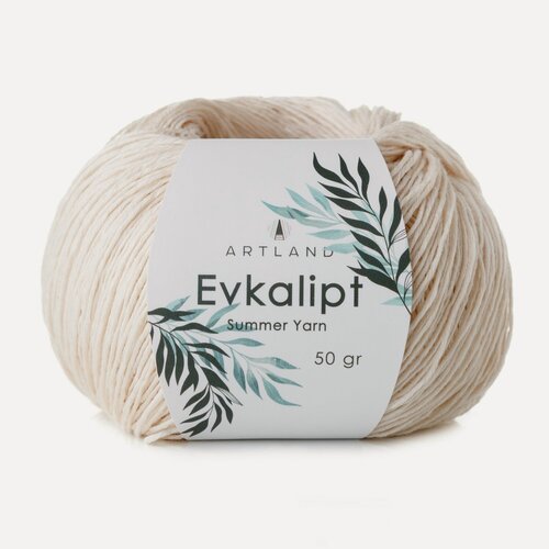Изображение товара Пряжа Artland Evkalipt 02 (50г/200м, упаковка 5 мотков) кремовый