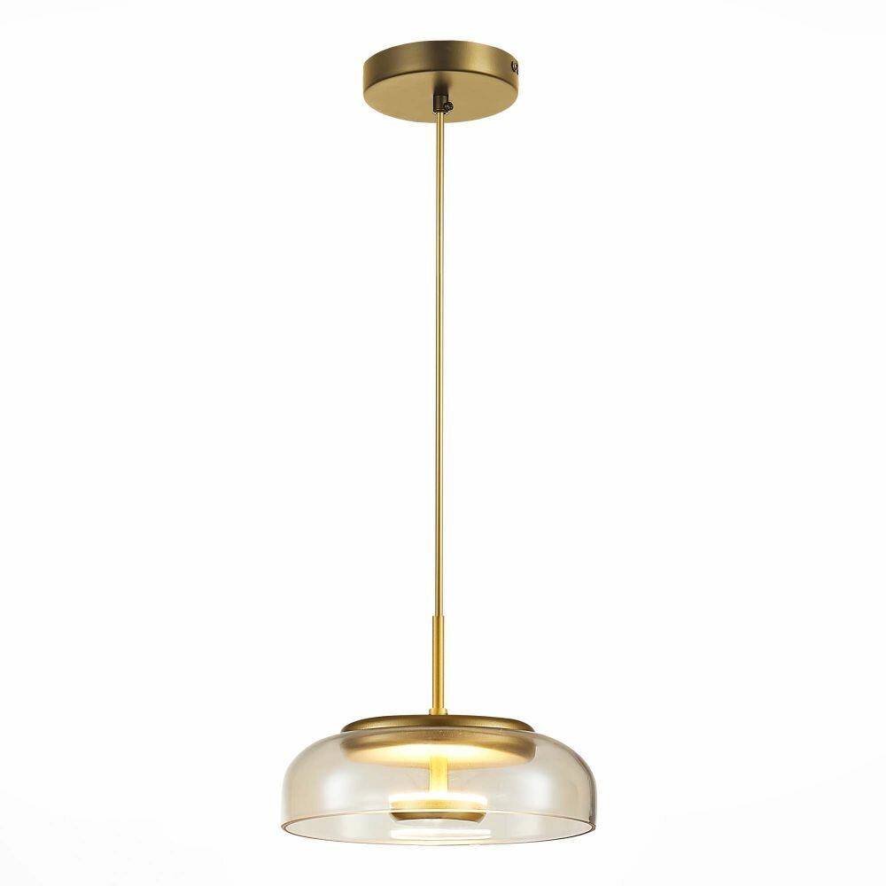 SL6002.203.01 Подвес ST-Luce Золотистый/Янтарный LED 1*7W 4000K.