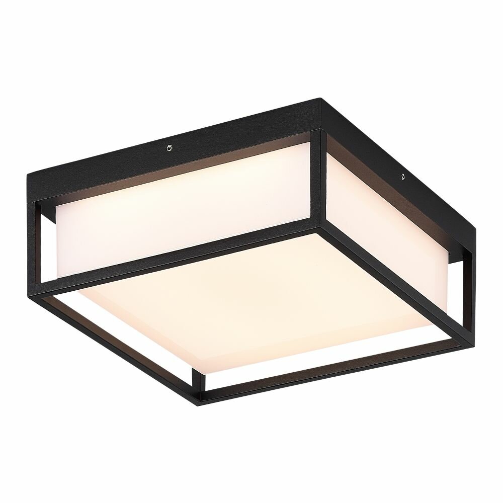 SL9517.402.01 Светильник уличный потолочный ST-Luce черный/белый LED 1*20W 3000K/4000K/5000K.