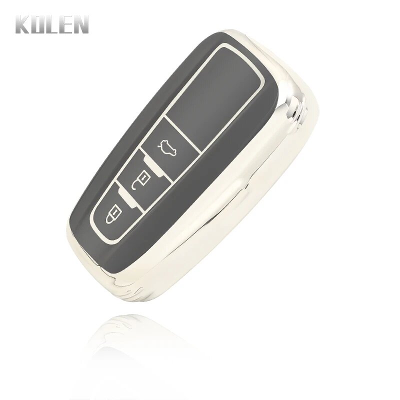 Чехол для ключа Toyota 3 Button Silver