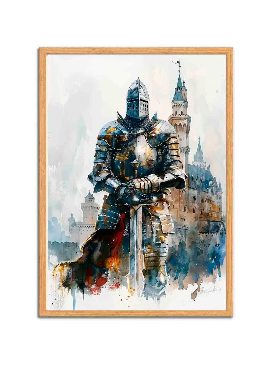 Рыцарь животных с фермы мулов 5, Плакат 30x42см