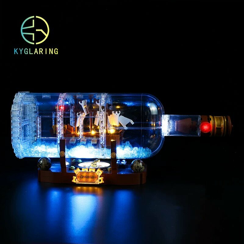 LED-освещение для модели корабля в бутылке LEGO 21313/92177 от Kyglaring - Стандартная версия