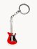 Металлический брелок Гитара красная