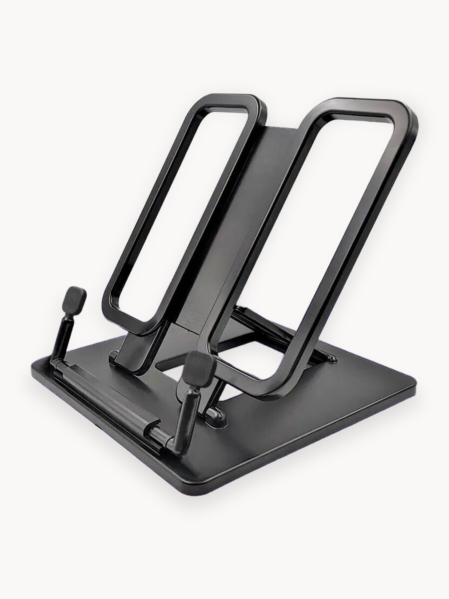 Подставка для книг и учебников школьная AXLER, пластиковый держатель черный