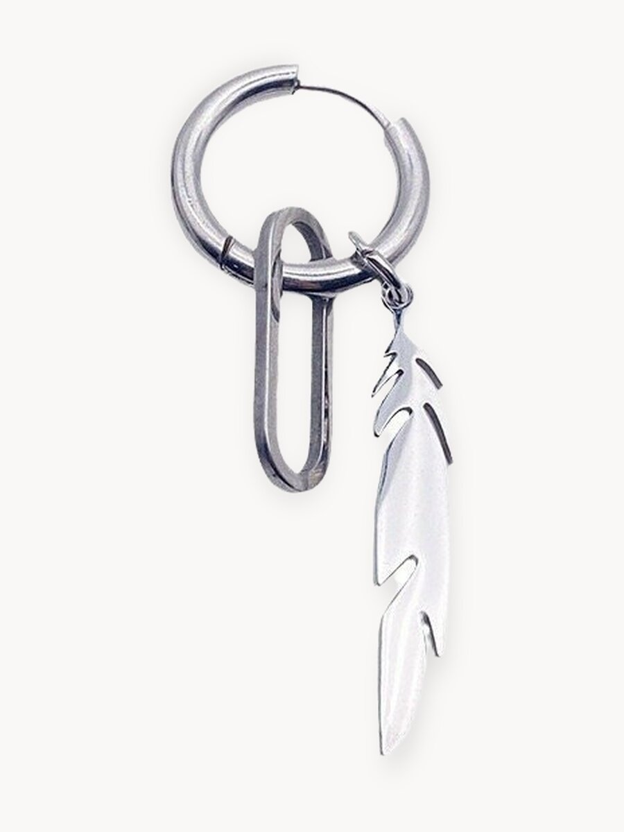 Серьги с подвесками, конго, размер 9 мм, серебристый