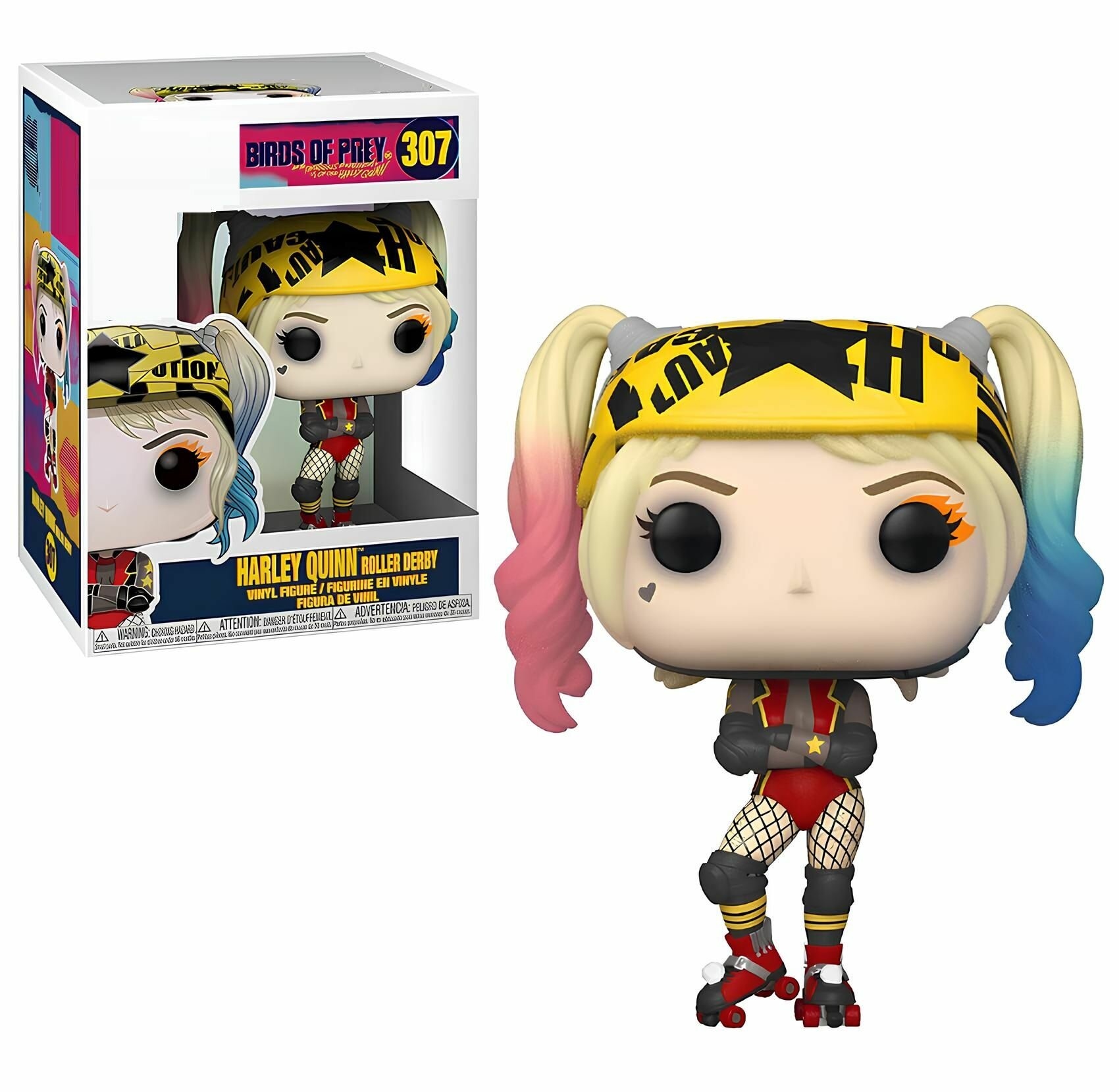 Фигурка Хищные птицы Харли Квинн на роликах / Birds of Prey Harley Quinn Roller Derby (10см) #307