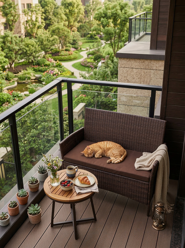 Изображение товара Диван 2-х местный из искусственного ротанга Киото диван-2 (Kioto sofa-2), шоколад