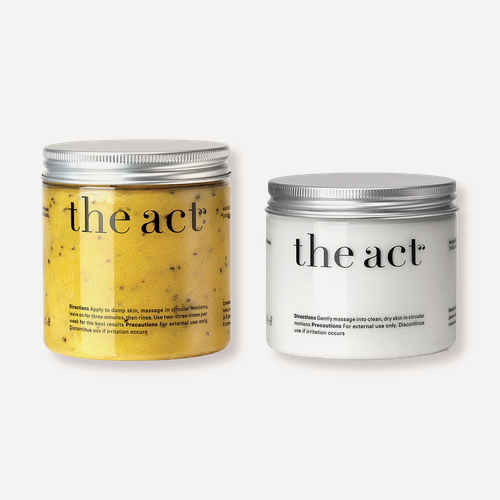 Изображение товара Подарочный набор The Act скраб-бальзам и баттера для тела Манго, 300 г + 180 г