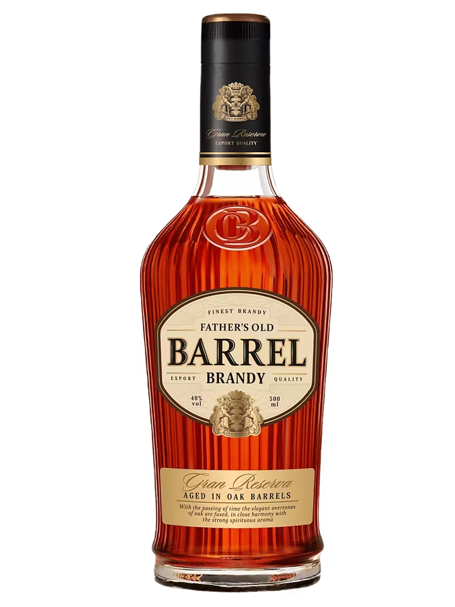 Бренди "Father's Old Barrel", виноградный, 0,5 л, 40%, Россия
