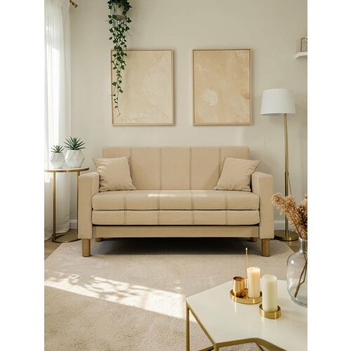 фото Диван уют с velutto 02 gf 136x76x81 см, бежевый велютто, выкатной goodform