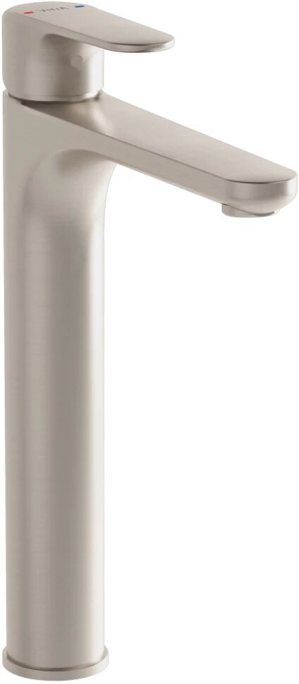 Смеситель для раковины VitrA Root Round A4270734EXP без донного клапана, никель матовый