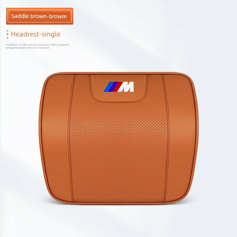 Подушка для шеи из натуральной кожи с памятным пенополиуретаном BMW M Logo одна для автомобилей M-серии в
