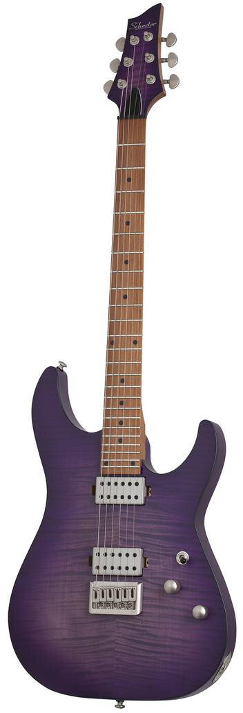 Электрогитара SCHECTER [C-1 STANDARD PLUS TPB] электрогитара 6-струнная, корпус: красное дерево, топ: клен, гриф: запеченный клен, 24 лада, цвет Trans Purple Burst (TPB)