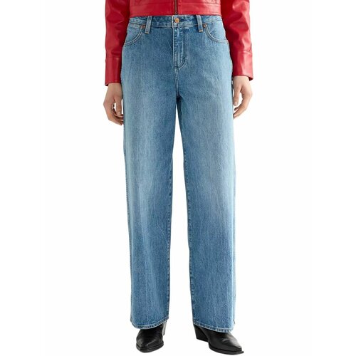 фото Джинсы wrangler women joey loose straight jeans, размер 28/32, синий