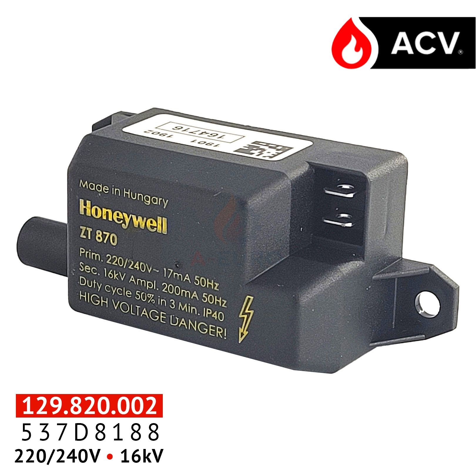 Трансформатор розжига ACV 537D8188 ZT870