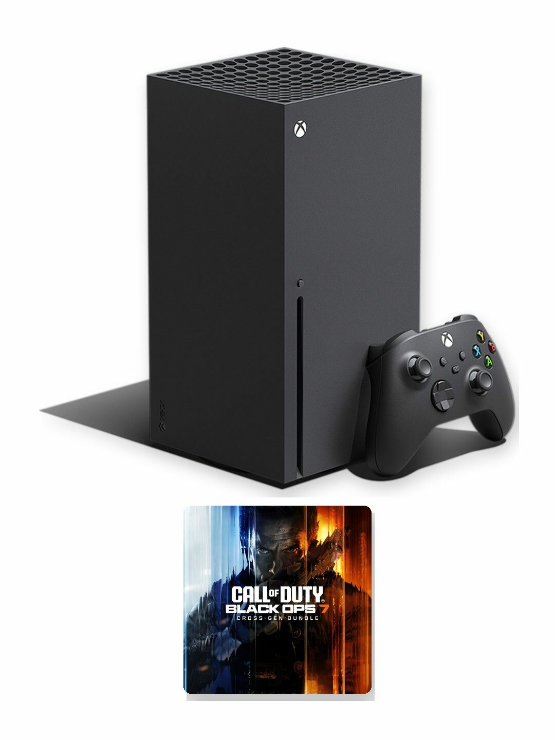 Игровая приставка Microsoft Xbox Series X 1 ТБ с дисководом, чёрная, американская версия + игра Call of Duty: Black Ops 7