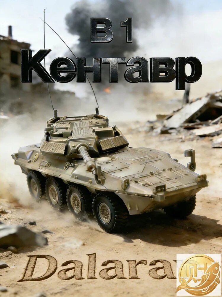 Centauro B1 (Центавр) колесная самоходная истребителя танков NATO для сравнения 1/72 сборная модель без клея + наклейка - Dalaran