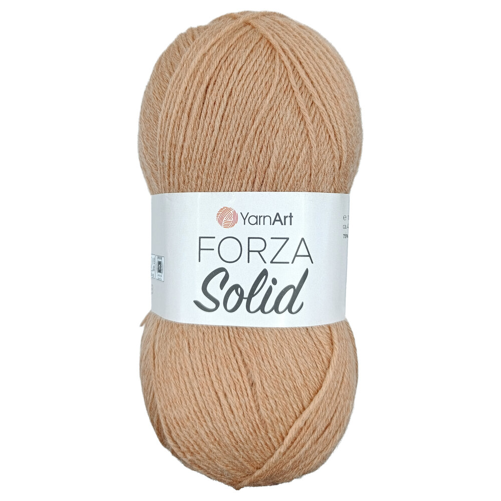 Пряжа для вязания YarnArt Forza Solid 4607 карамель 100 гр/420 м 75% шерсть, 25% полиамид