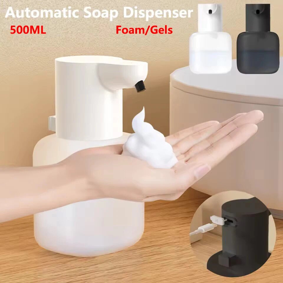 Автоматический бесконтактный диспенсер для мыла 500 мл Black+Decker White-Foam